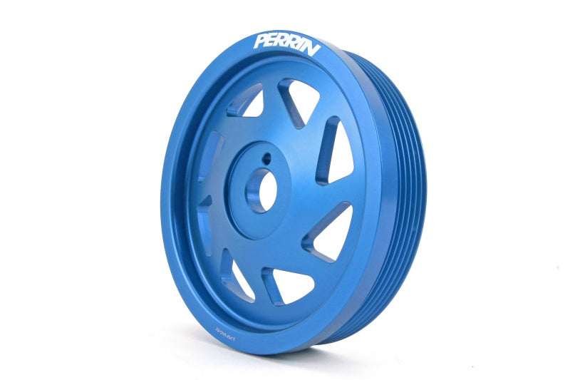 Perrin 15-18 Subaru WRX / 13-20 BRZ / 14-18 Forester XT FA/FBCrank Pulley - Blue - PSP-ENG-101BL