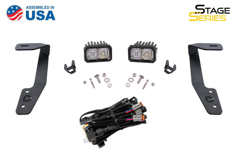 Diode Dynamics 18-21 Subaru Crosstrek Sport SS3 LED Ditch Light Kit - White Combo - DD6558