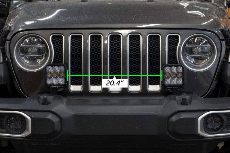 Diode Dynamics 18-21 Jeep JL Wrangler SS5 Bumper LED Pod Light Kit - Sport Yellow Driving - DD7290