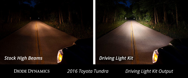 Diode Dynamics 14-21 Toyota Tundra SS12 Driving Light Kit - Amber Driving - DD6067