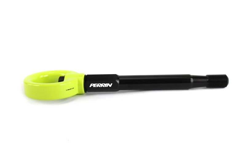 Perrin 2022 Subaru WRX / 18-21 Crosstrek / 14-21 Forester Tow Hook Kit (Front) - Neon Yellow - PSP-BDY-237NY