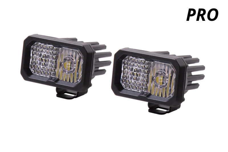 Diode Dynamics Stage Series 2 In LED Pod Pro - White Flood Standard ABL (Pair) - DD6414P