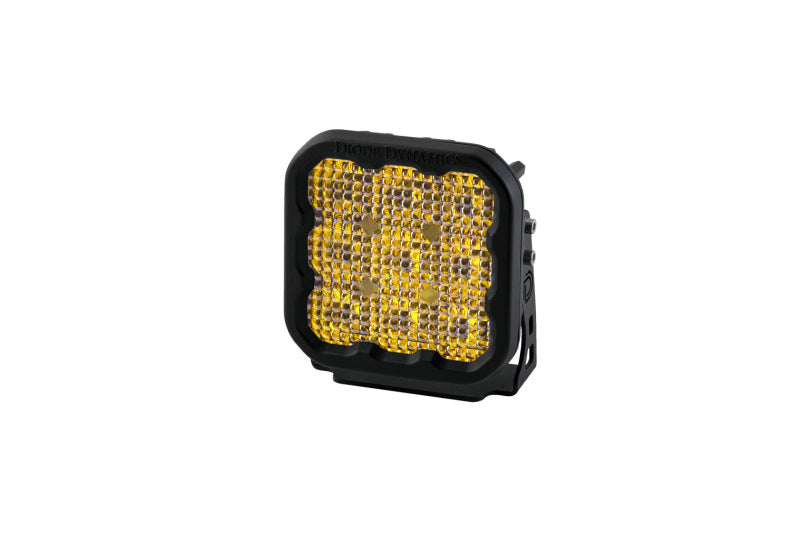 Diode Dynamics SS5 LED Pod Pro - Yellow Flood (Single) - DD6779S