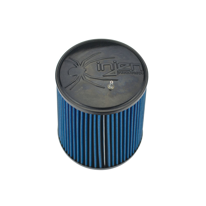 Injen NanoWeb Dry Air Filter 5.00in Inlet w/ShurLok 6.50in Base/ 5.00in Top w/ Barb Fitting - X-1099-BB