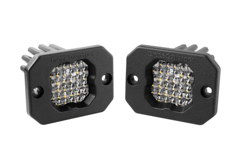 Diode Dynamics Stage Series C1 LED Pod Pro - White Flood Flush RBL (Pair) - DD6476P