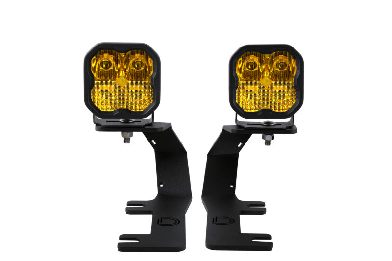 Diode Dynamics 14-19 Silverado/Sierra SS3 LED Ditch Light Kit - Sport Yellow Combo - DD6656