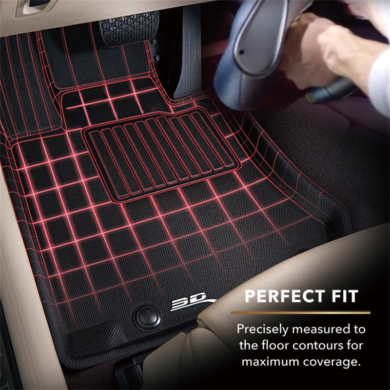 3D MAXpider 2013-2019 Nissan Sentra Kagu 2nd Row Floormats - Black