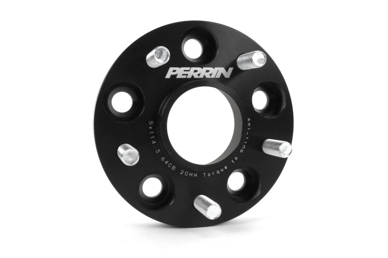 Perrin 17-18 Honda Civic Si 64.1mm Hub 5x114.3 20mm Wheel Spacers (One Pair) - PHP-WHL-020BK