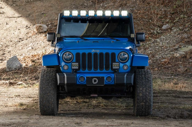 Diode Dynamics Jeep JK SS5 Sport CrossLink Windshield - White Combo Lightbar Kit - DD7224