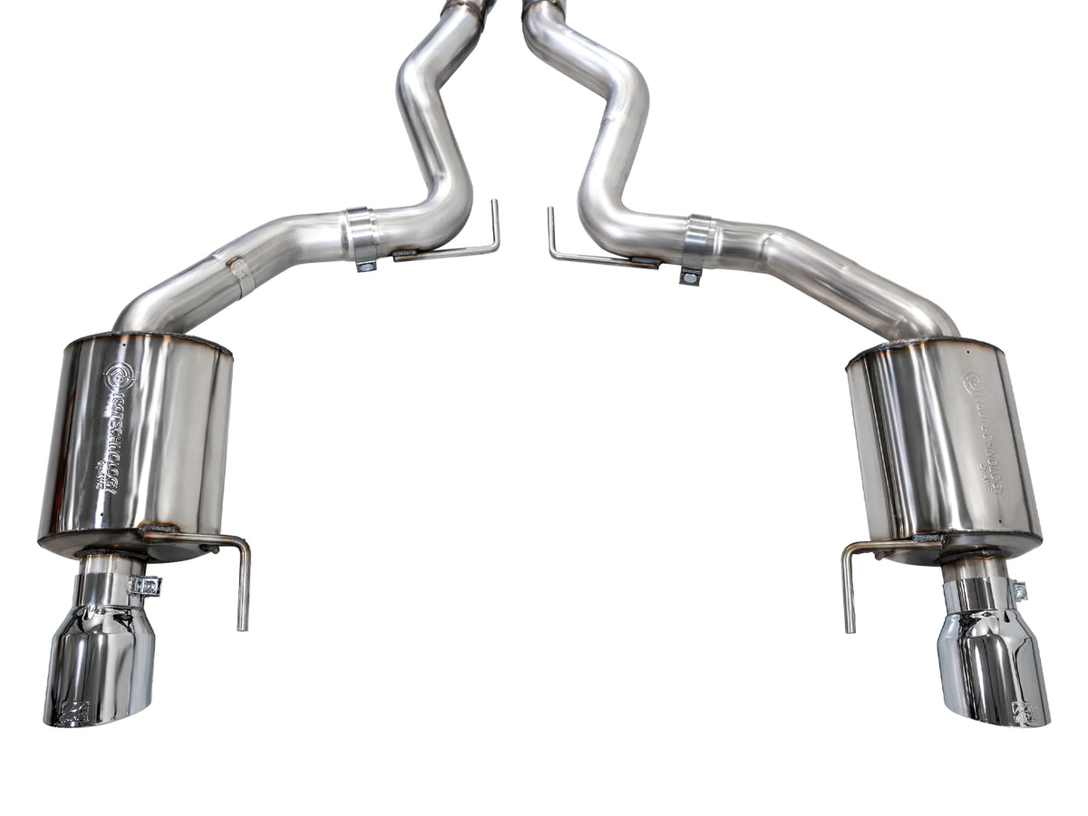 AWE 2024 Ford Mustang GT Fastback S650 RWD Touring Catback Exhaust w/ Dual Chrome Silver Tips