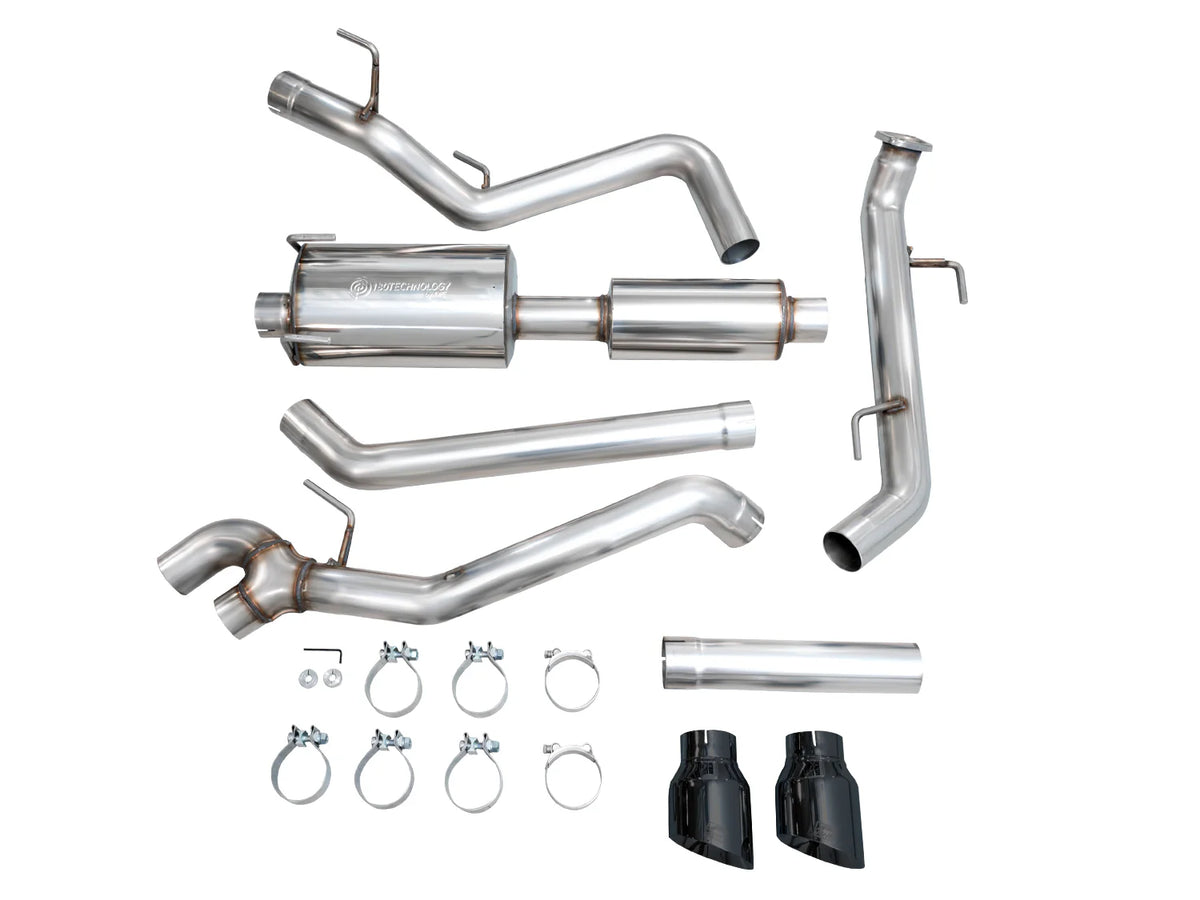 AWE Exhaust for 4th Gen Toyota Tacoma Dual Diamond Black Tips