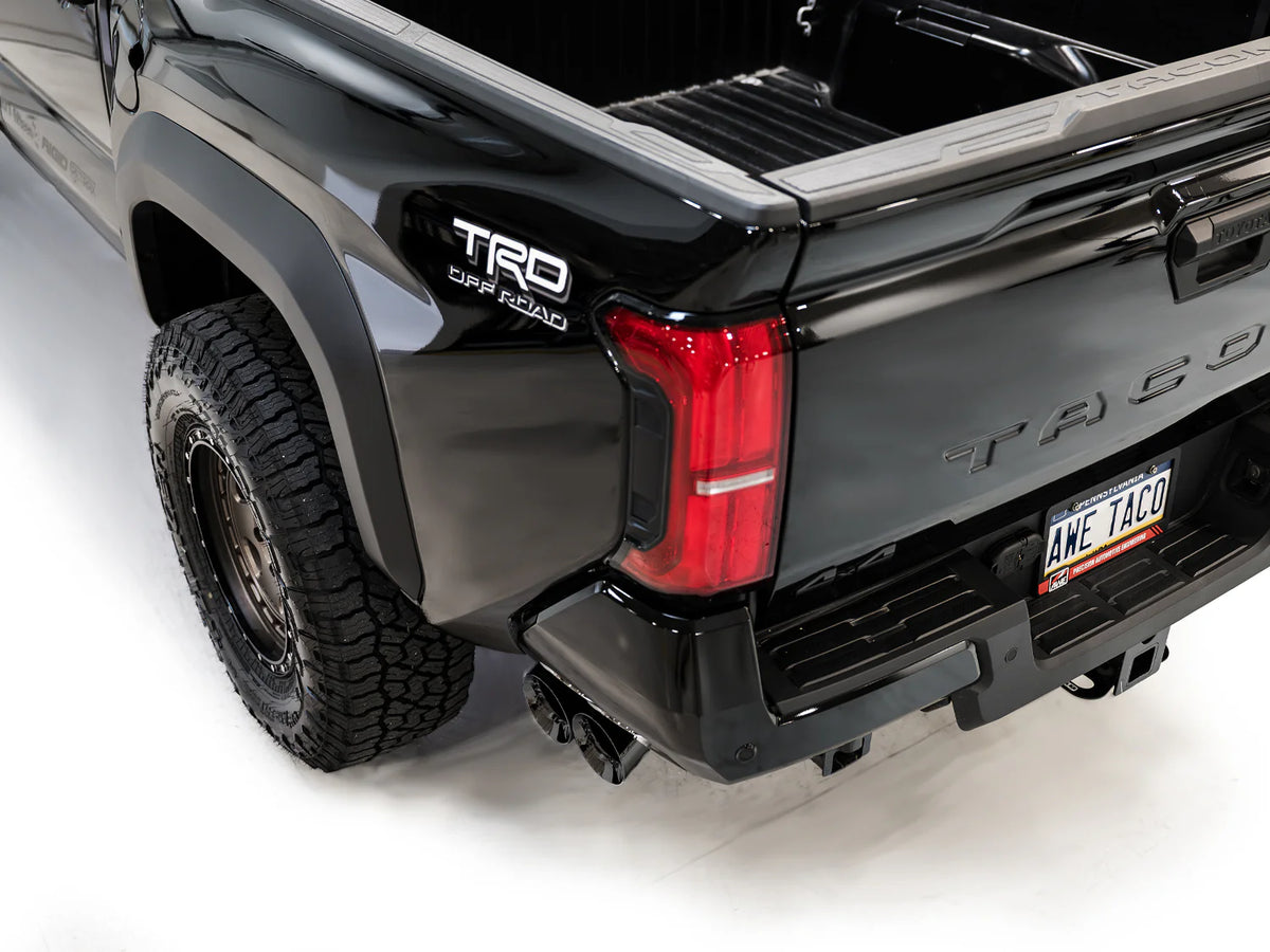 AWE Exhaust for 4th Gen Toyota Tacoma Dual Diamond Black Tips