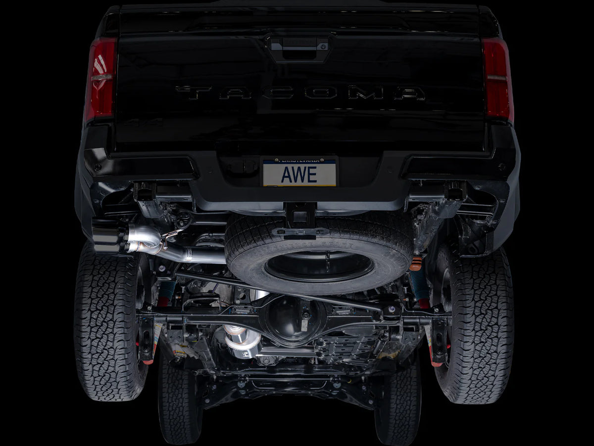 AWE Exhaust for 4th Gen Toyota Tacoma Dual Diamond Black Tips