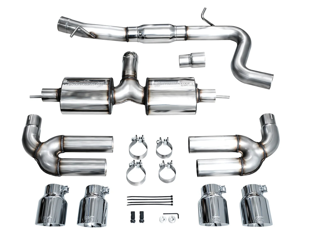 AWE 22-24 Audi 8Y S3 Touring Edition Exhaust - Chrome Silver Tips