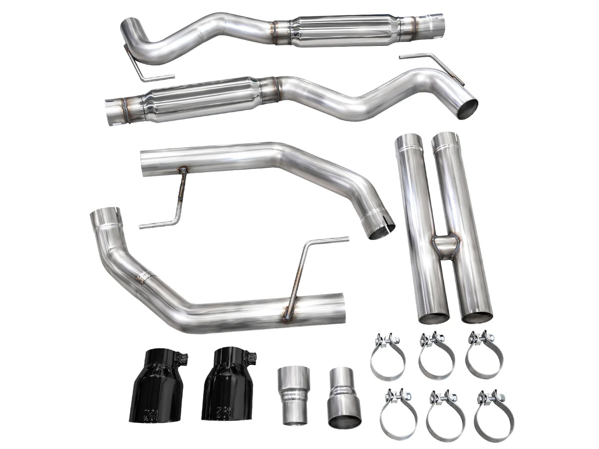 AWE 2024 Ford Mustang GT Fastback S650 RWD Track Edition Catback Exhaust w/ Dual Diamond Black Tips