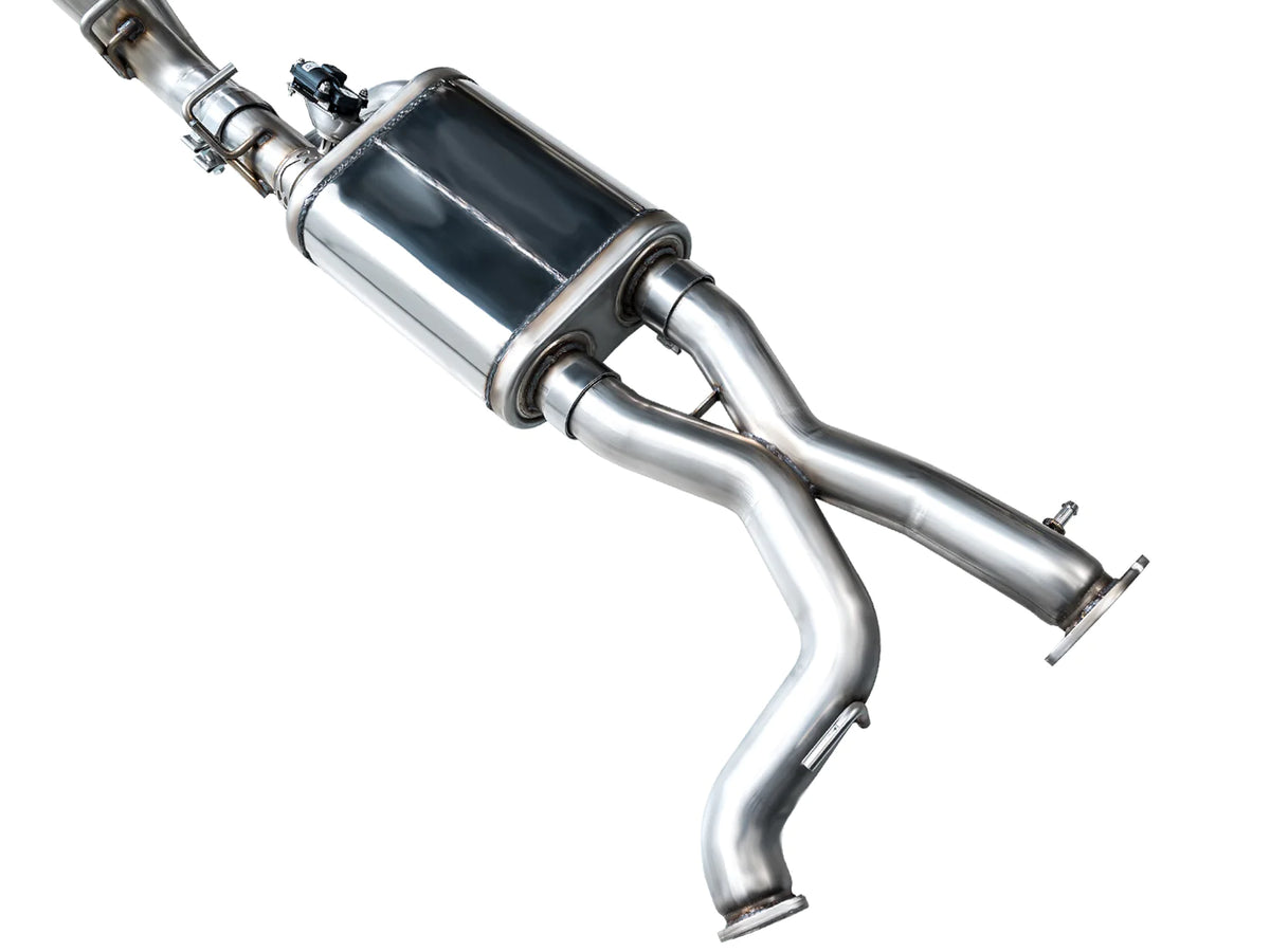 AWE Tuning 22-24 Ford Bronco Raptor 4WD Dual BashGuards Cat-Back SwitchPath Exhaust (No Tips)