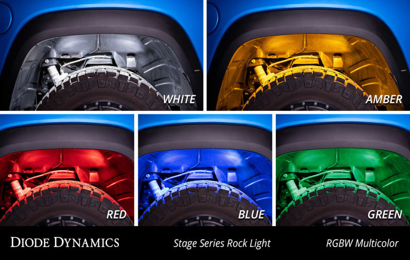 Diode Dynamics Stage Series RGBW LED Rock Light (Add-on 2-pack) - DD7461