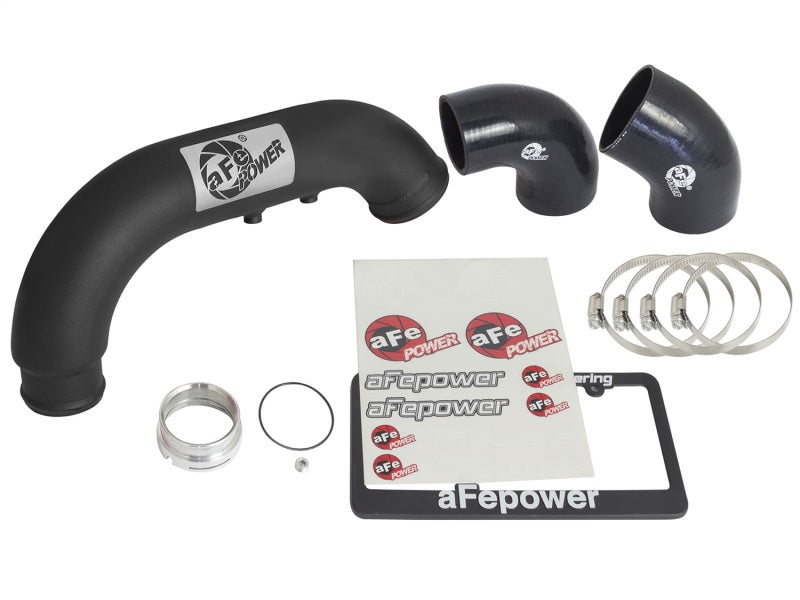 aFe BladeRunner 3in Black IC Tube Cold Side w/ Coupling &amp; Clamp Kit 2016 GM Colorado/Canyon 2.8L