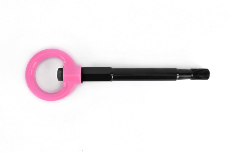 Perrin 2022 Subaru WRX / 18-21 Crosstrek / 14-21 Forester Tow Hook Kit (Front) - Hyper Pink - PSP-BDY-237HP