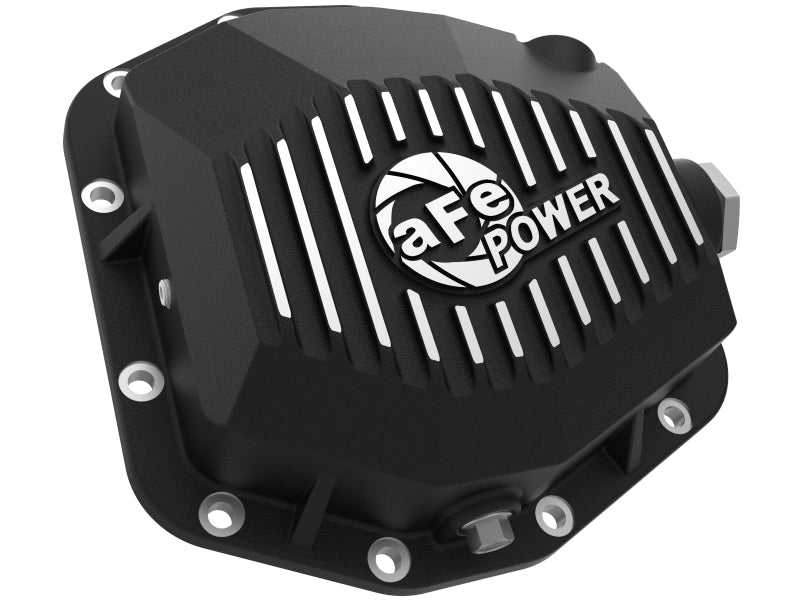 aFe Street Series Rear Differential Cover Black w/Machined Fins 20+ Jeep Gladiator JT (Dana M220)