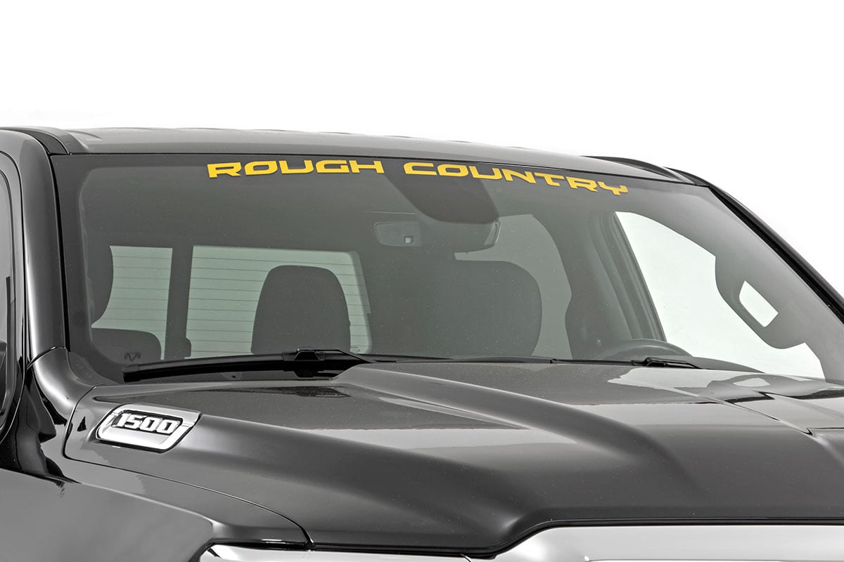 Rough Country Decal | 3.6 Inch x 35 Inch | Yellow