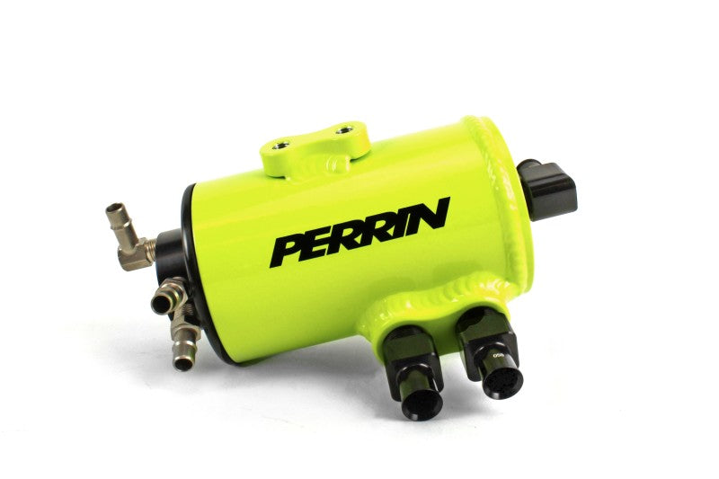 Perrin 02-07 Subaru WRX/STI Air Oil Separator - Neon Yellow - PSP-ENG-605NY