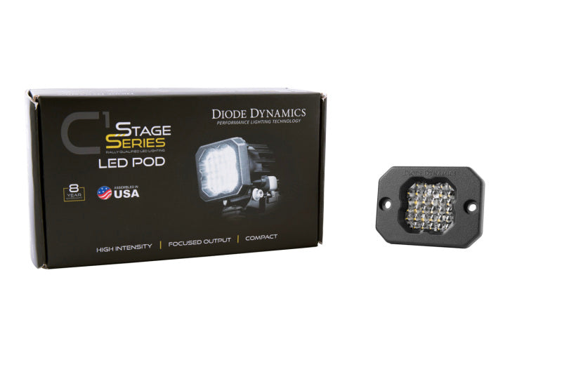 Diode Dynamics Stage Series C1 LED Pod Pro - White Flood Flush ABL Each - DD6475S