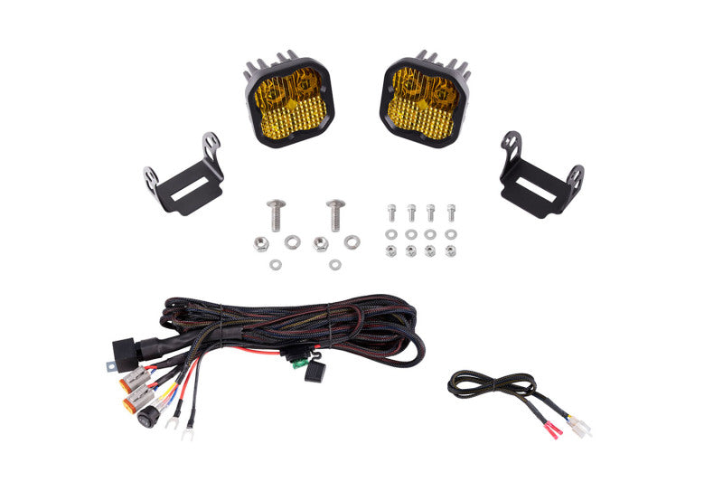 Diode Dynamics 2021 Ford Bronco SS3 LED Ditch Light Kit - Yellow Pro Combo - DD7187