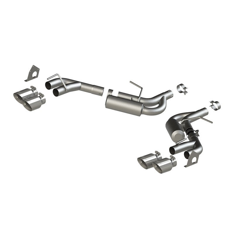 MBRP 16-19 Chevrolet Camaro V6 2.5in T304 NPP Dual Axle Back Exhaust w/ 4in Quad Dual Wall Tips - S7039304