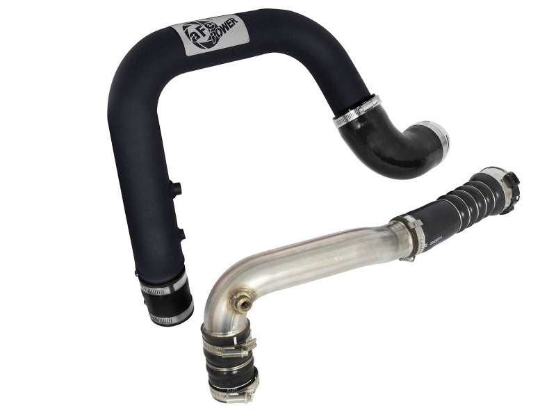 aFe BladeRunner 2.5in Black IC Tube Hot Side w/ Coupling &amp; Clamp Kit 2016 GM Colorado/Canyon 2.8L