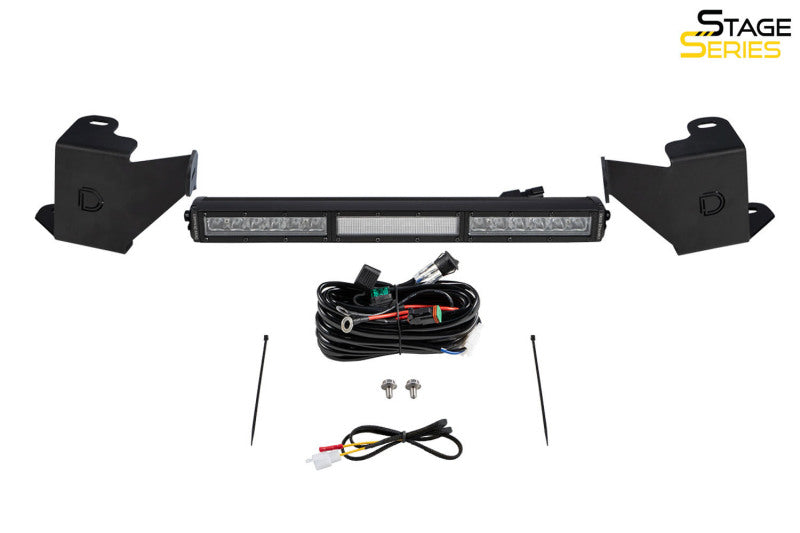 Diode Dynamics 2022 Toyota Tundra Stealth Bumper Light Bar Kit - White Combo - DD7412