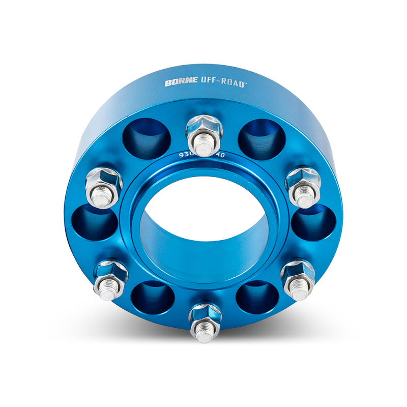 Borne Off-Road Wheel Spacers - 6x139.7 - 93.1 - 50mm - M12 - Blue