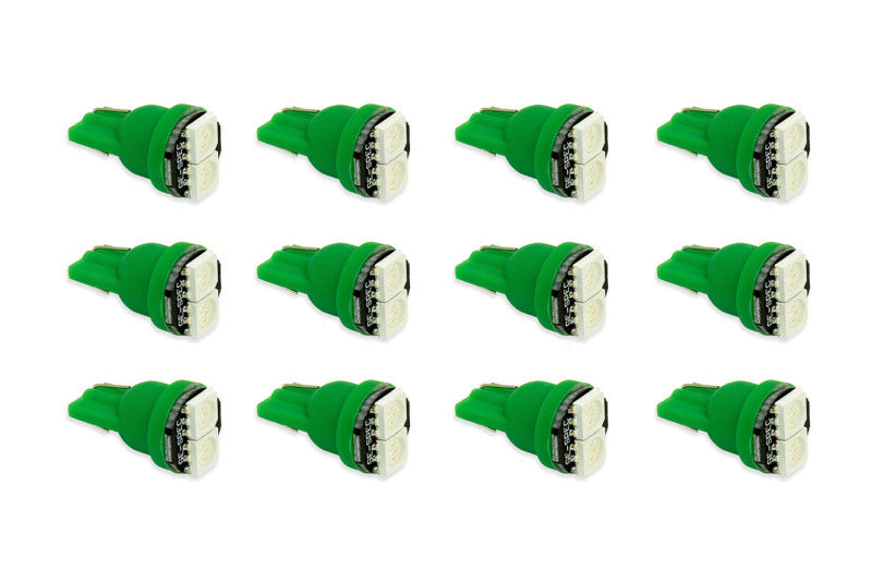 Diode Dynamics 194 LED Bulb SMD2 LED - Green Set of 12 - DD0034TW