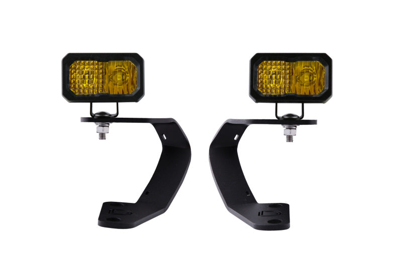 Diode Dynamics 10-21 Toyota 4Runner Stage Series 2in LED Ditch Light Kit - Yellow Pro Combo - DD6753