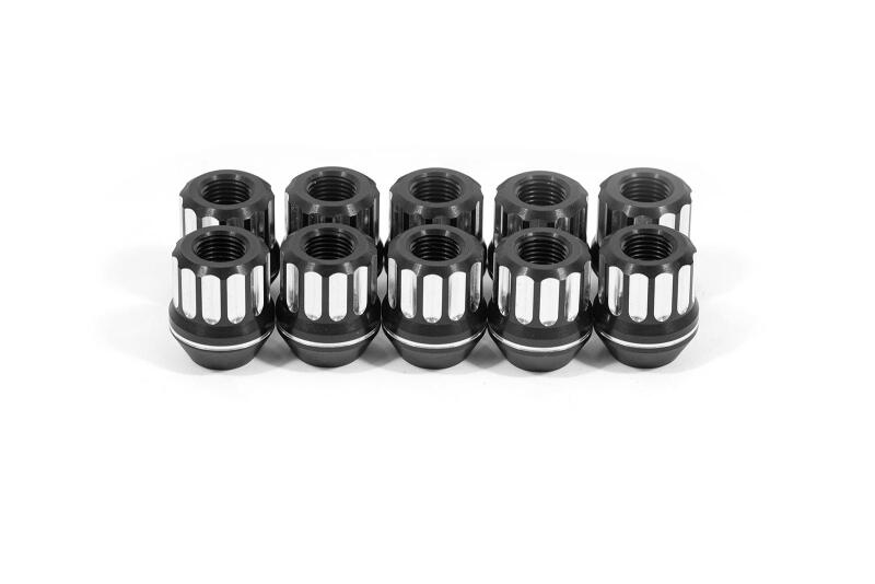 BMR 97-19 Chevrolet Corvette C5/C6/C7 Lug Nut Kit 12mm x 1.50 RH Conical 12-pt Alum Set of 10 - LNK023