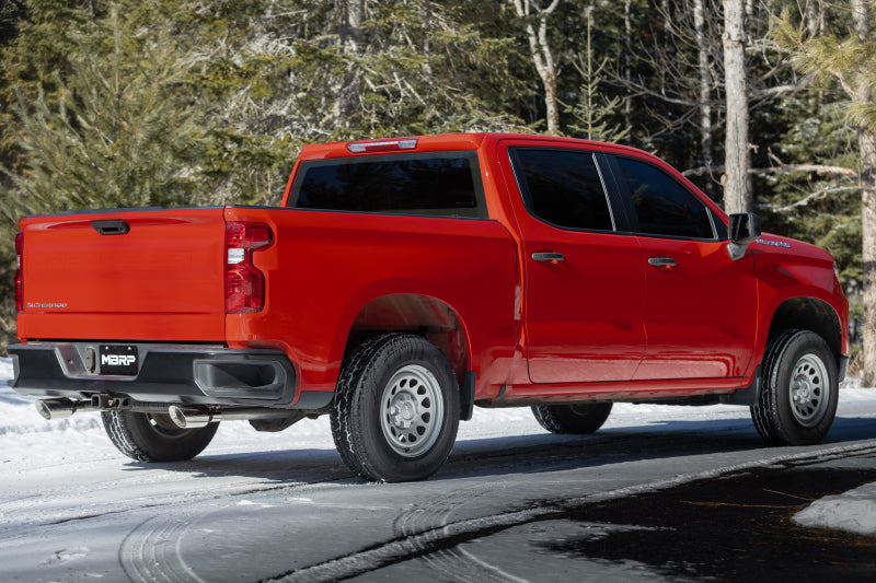 MBRP 2019+ Chevrolet Silverado 1500 / 2019+ GMC Sierra 1500 Alum. 3in Armor Black Cat-Back Exhaust - S5021BLK