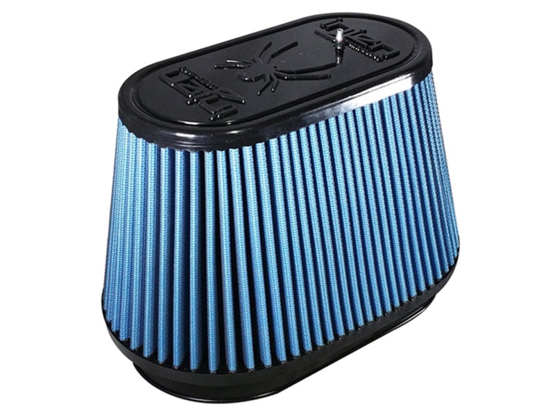 Injen NanoWeb Dry Air Filter w/Sur-Loc 4.115x6.865 Oval neck / 7.17x9.92 Base / 5.63x8.5 Tall - X-1069-BB