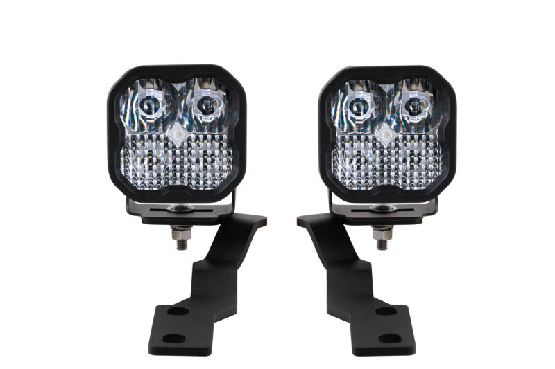 Diode Dynamics 16-21 Toyota Tacoma Sport SS3 LED Ditch Light Kit - White Combo - DD6372