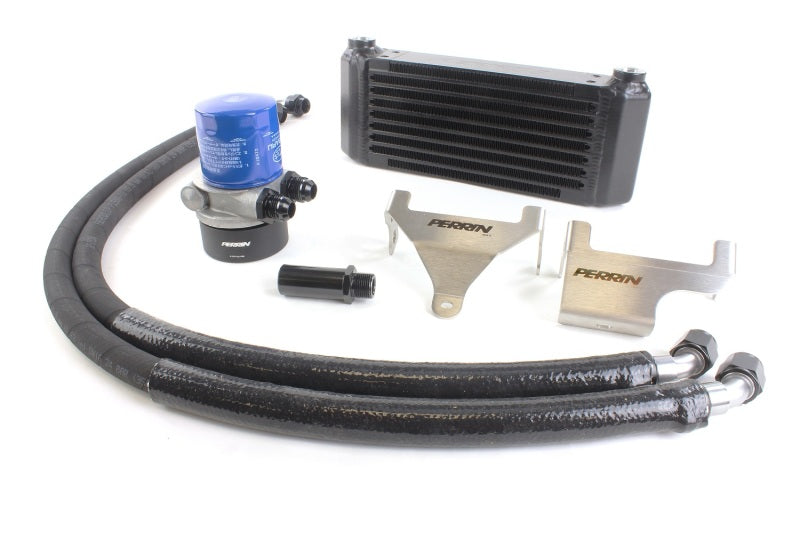 Perrin 04-21 Subaru STI / 02-14 WRX Oil Cooler Kit w/PERRIN Core - PSP-OIL-110