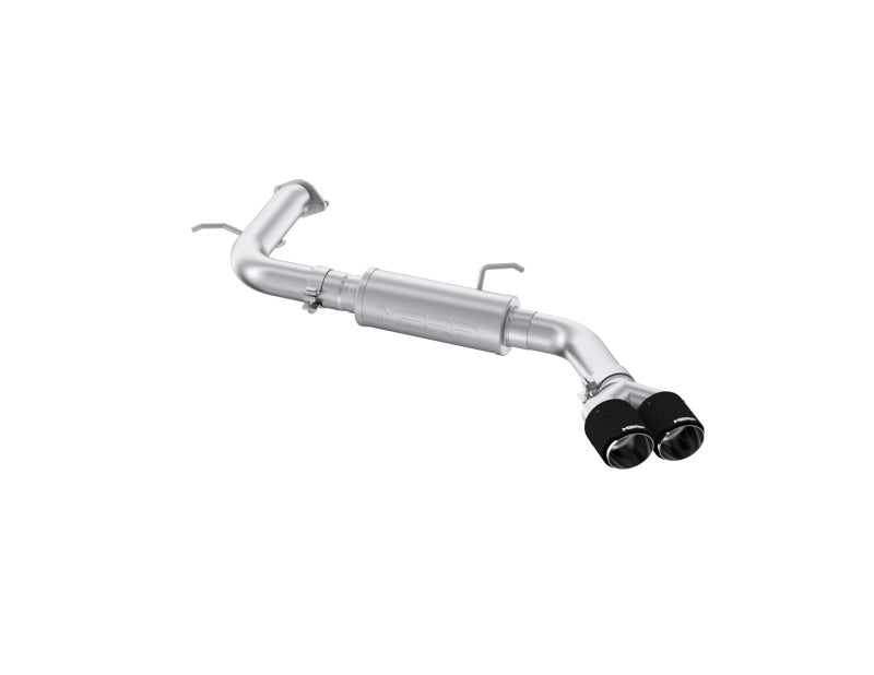 MBRP 21-24 Hyundai Hyundai T304 Stainless Steel 3in Axle-Back Rear Exit W/Dual Carbon Fiber Tip - S47123CF