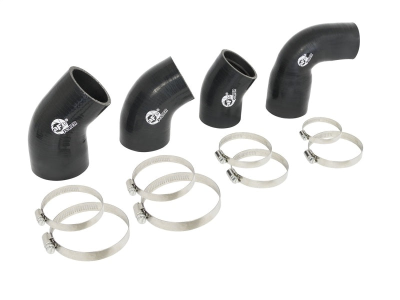 aFe BladeRunner Intercooler Couplings &amp; Clamps Kit and AFE Tube 15-16 Ford Mustang EcoBoost L4-2.3L