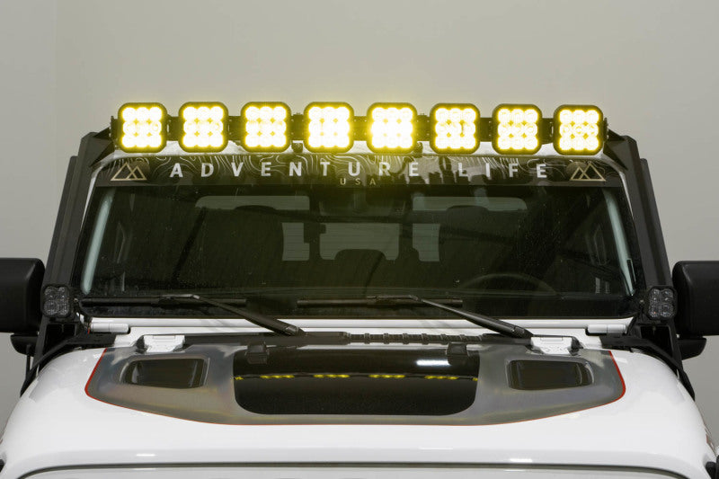 Diode Dynamics Jeep JL SS5 Pro CrossLink Windshield - Yellow Combo Lightbar Kit - DD7263