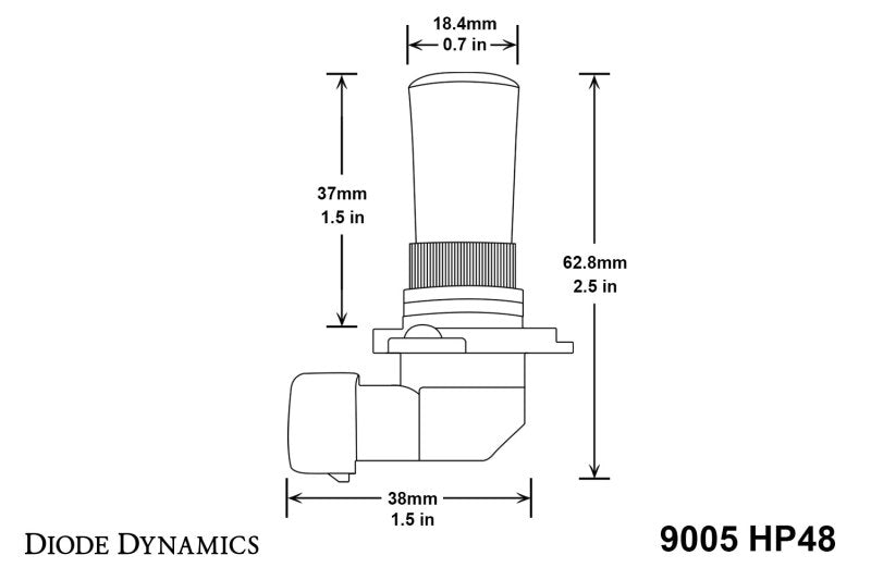 Diode Dynamics 9005 HP48 LED Bulb - Cool - White (Pair) - DD0128P