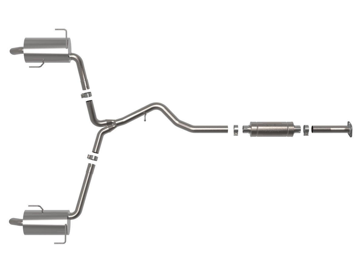 aFe Subaru Outback 20-23 H4-2.4L Takeda 2-1/2 IN to 2-1/4 IN 304 Stainless Steel Cat-Back Exhaust