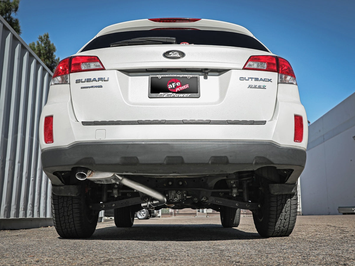 aFe POWER Takeda 2.25 to 2.5in 304SS Cat-Back Exhaust 10-14 Subaru Outback H4-2.5L