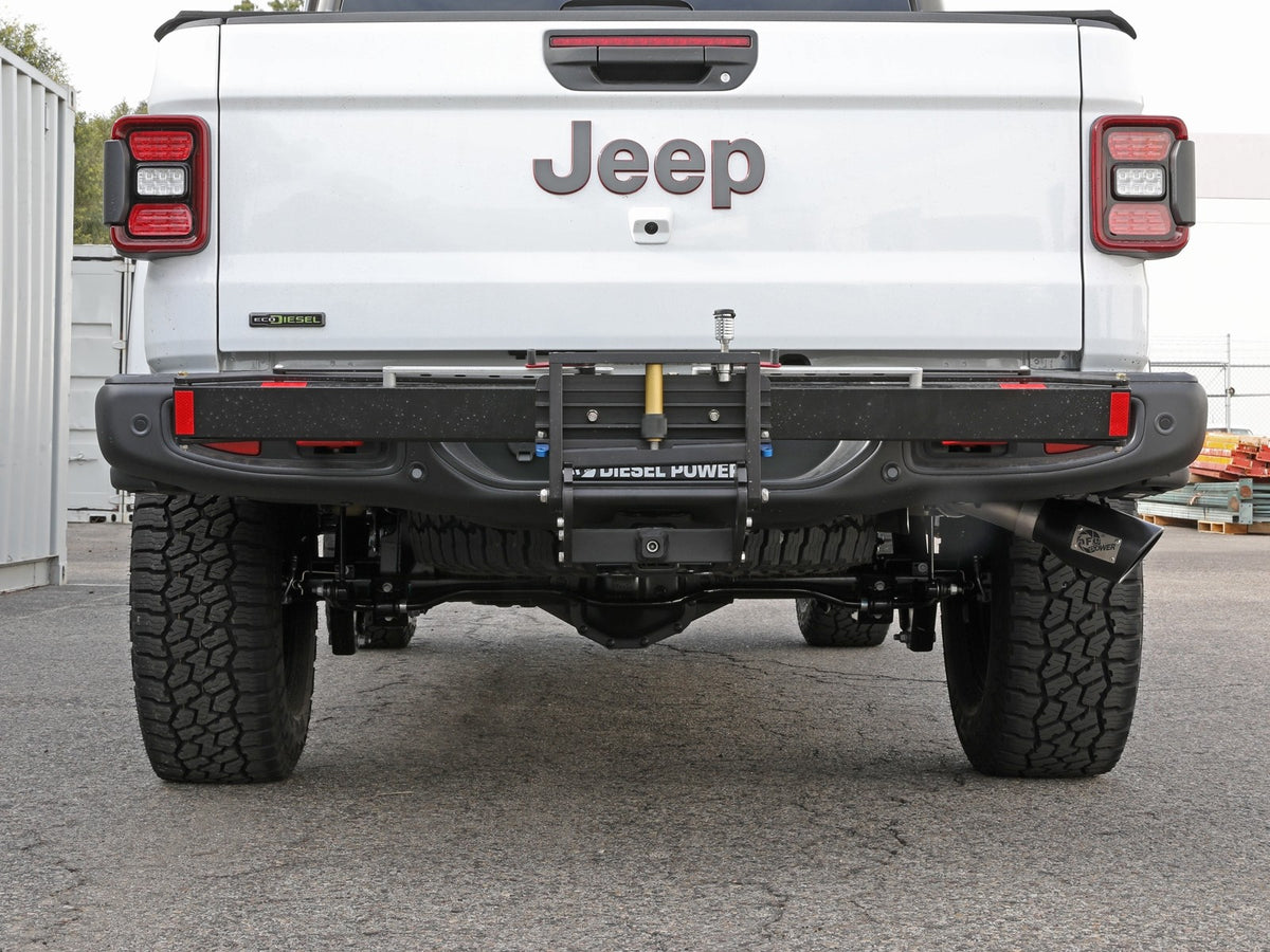 aFe 2021+ Jeep Gladiator V6-3.0L (td) Vulcan Series 3in 304 SS DPF-Back Exhaust System - Black Tip