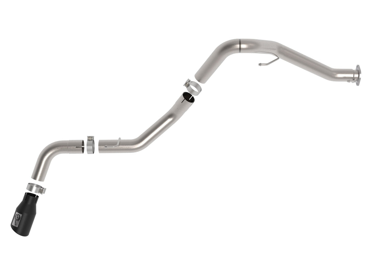 aFe 2021+ Jeep Gladiator V6-3.0L (td) Vulcan Series 3in 304 SS DPF-Back Exhaust System - Black Tip