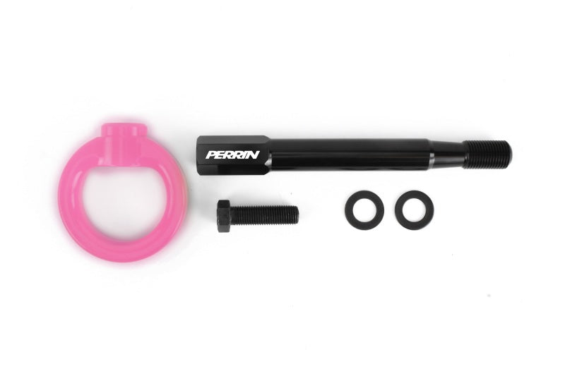 Perrin 2022+ BRZ/GR86 Tow Hook Kit (Front) - Hyper Pink - PSP-BDY-236HP