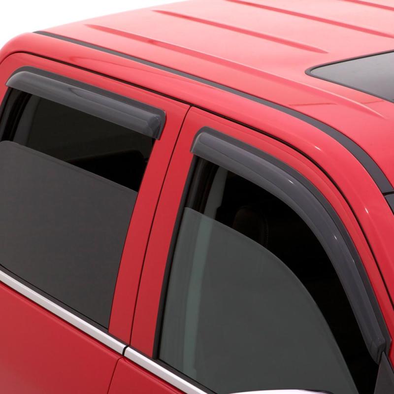 AVS 09-18 Ford Fiesta (Sedan &amp; Hatch) Ventvisor Outside Mount Window Deflectors 4pc - Smoke