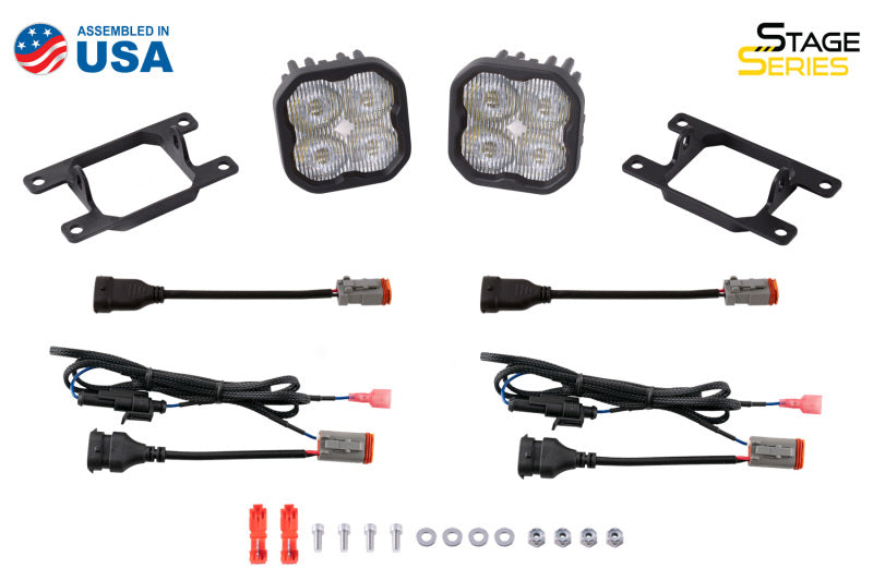 Diode Dynamics SS3 Max Type AS Kit ABL - White SAE Fog - DD6993